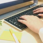 掃除後のデスク